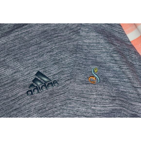 Adidas Golf Henley Shirt Mens Size 2XL XXL Polyester Performance Purple - Picture 4 of 7